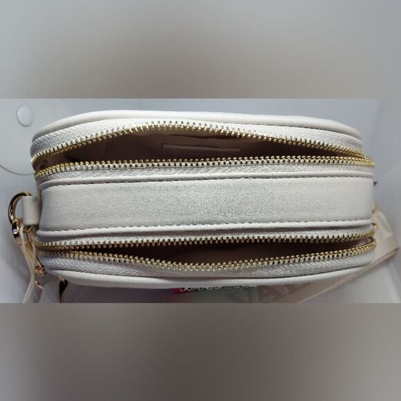Valentino Orlandi Ivory/Cream Crossbody Bag Vegan Leather NWT Retail $210.00 - Picture 10 of 13